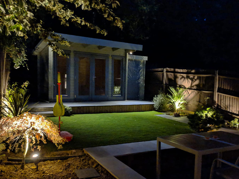 anti glare garden lighting in leicestershire